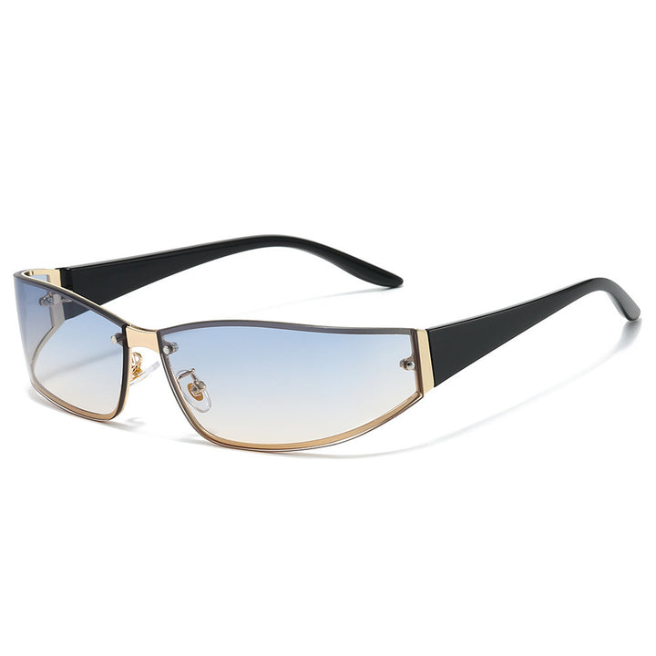 Sleek Cat-Eye Shield Sunglasses Kalsten