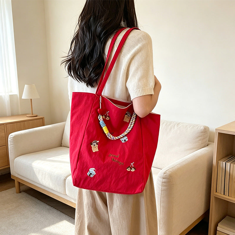 Embroidered Casual Tote Kalsten