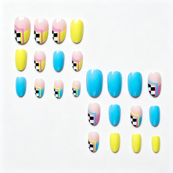 Creative Abstract Nail Design