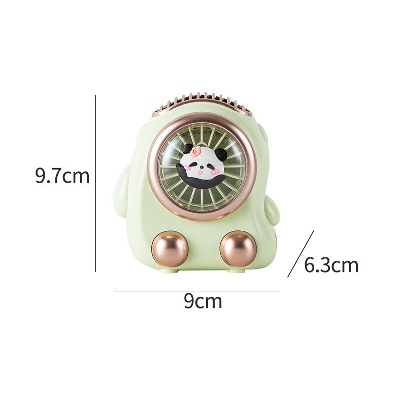 Women Portable Mini Hand Fan with Cute Panda Design Kalsten