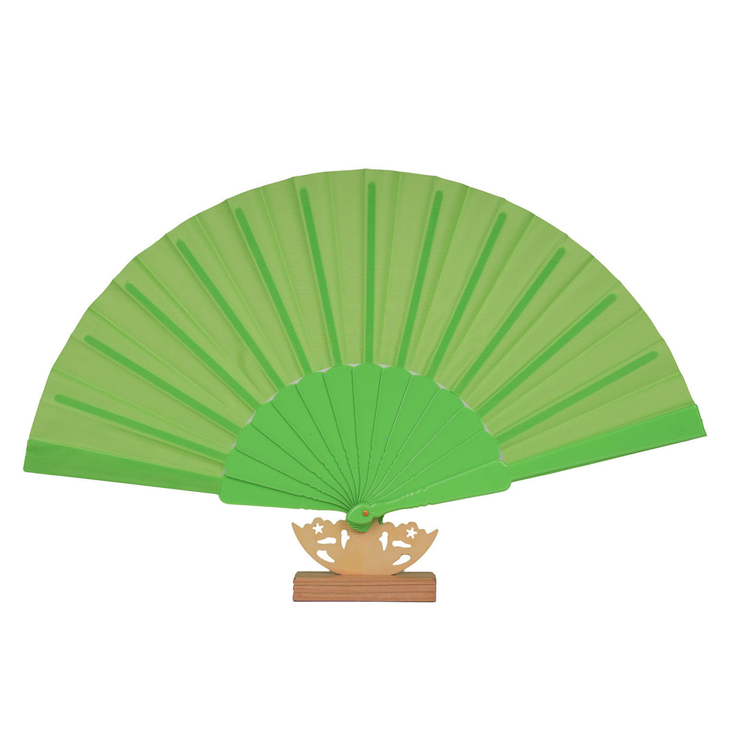 Women's artistic hand fan with filigree wooden handle Kalsten