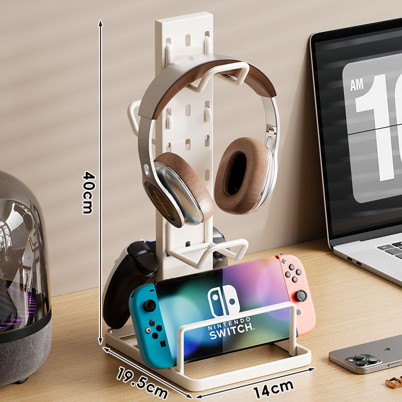 Multi-Device Vertical Desktop Gaming & Headphone Organizer Stand