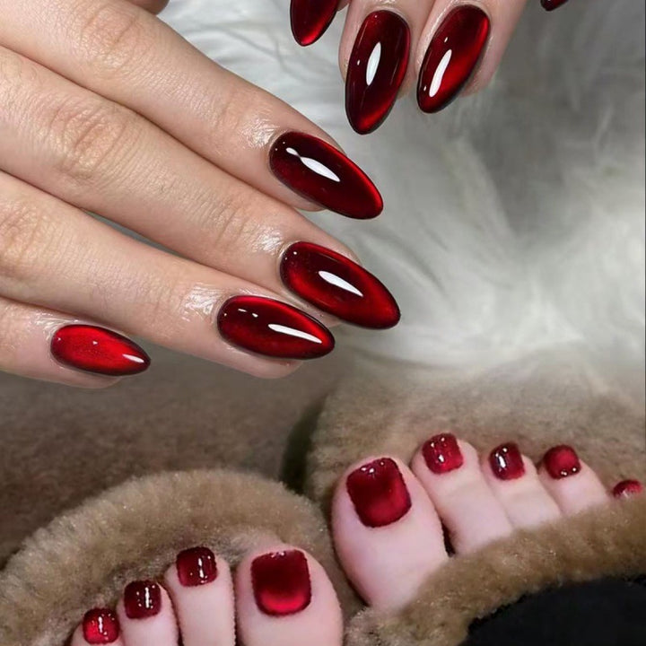 Artificial Nail Set with Shiny Effect Kalsten
