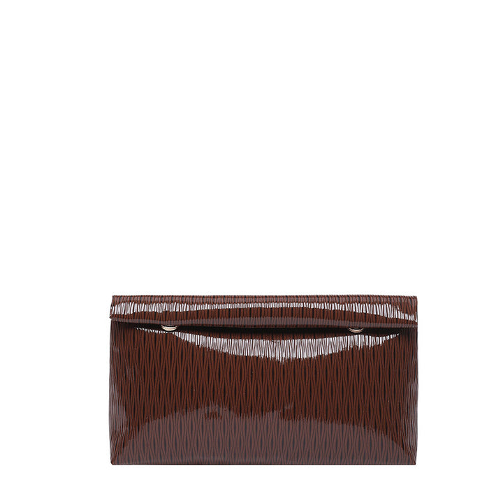 WoGlossy Textured Clutch Purse Kalsten