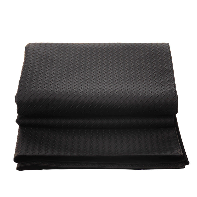 Elegant Woven Leather Mat