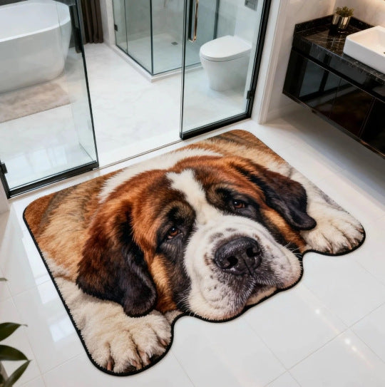 Dog Theme Decorative Rug