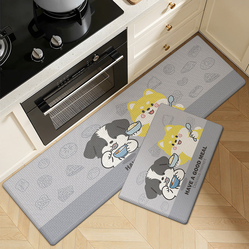 Playful Animal Themed Kitchen Comfort Mat