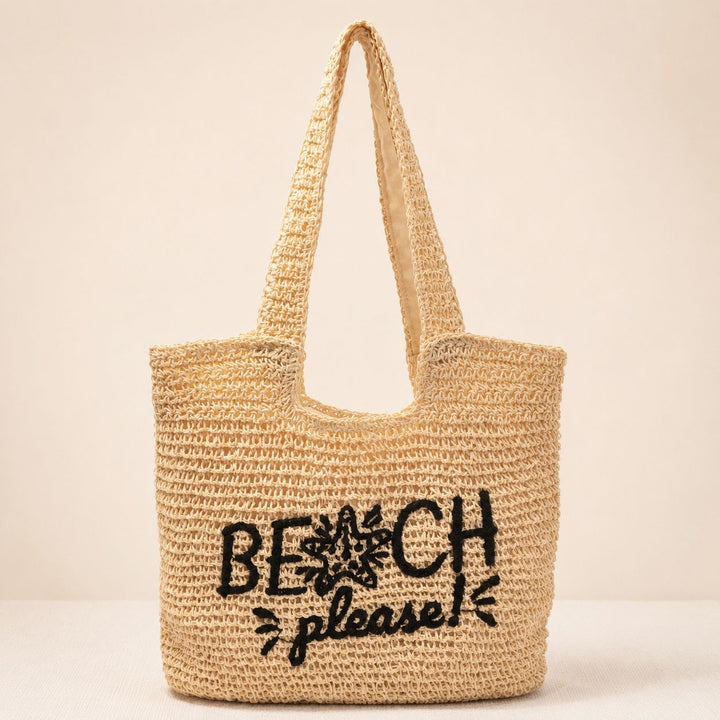 Beach bag with Embroidered Lettering Kalsten