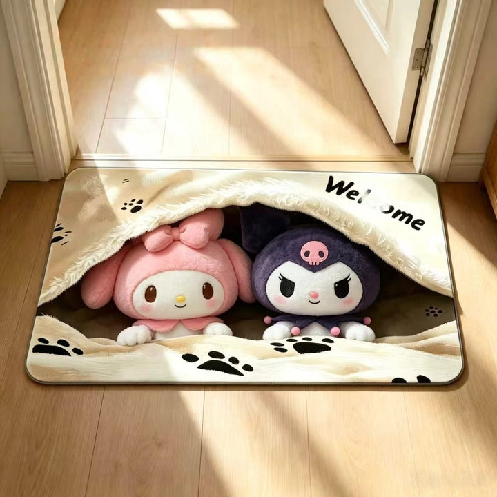 Adorable Character Welcome Mat