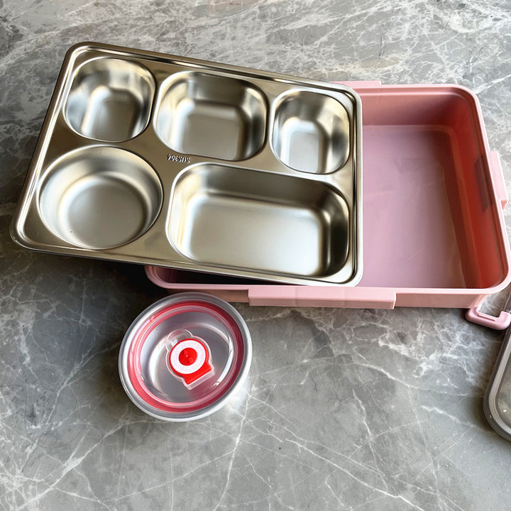Multi-Compartment Stainless Steel Lunch Box
