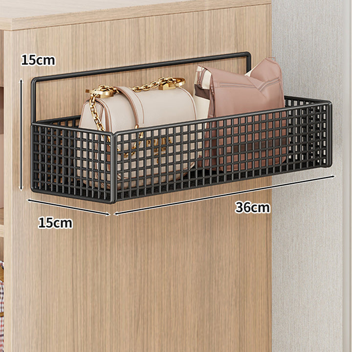 Overdoor Mesh Storage Organizer with Hooks
