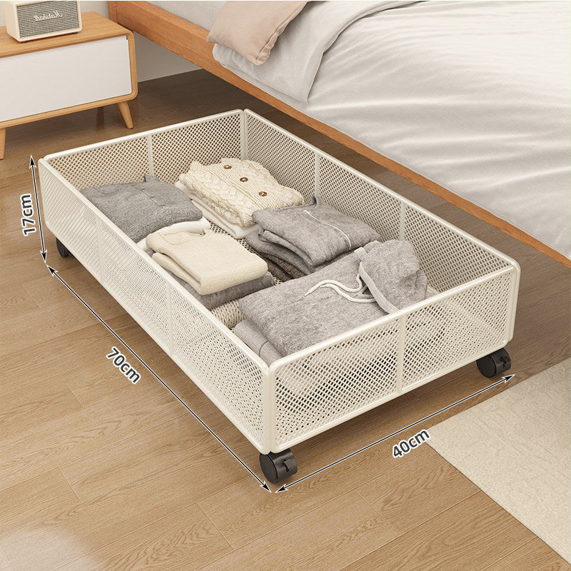 Rolling Under-Bed Storage Basket with Mesh Design Kalsten