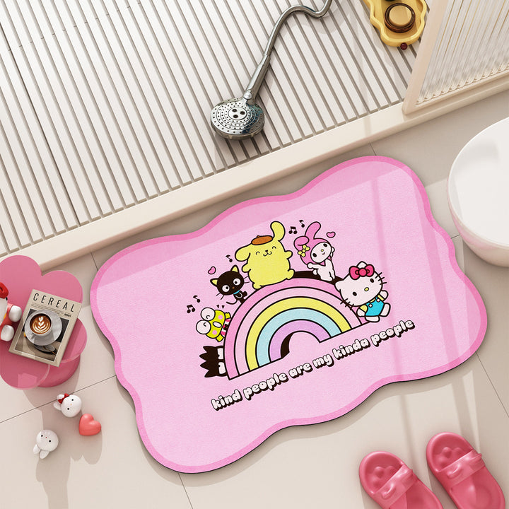 Cartoon-Themed Bath Mat
