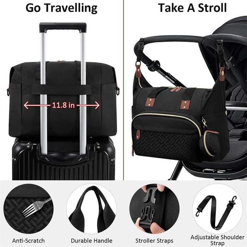 Fashionable and practical travel handbag with versatile storage space Kalsten