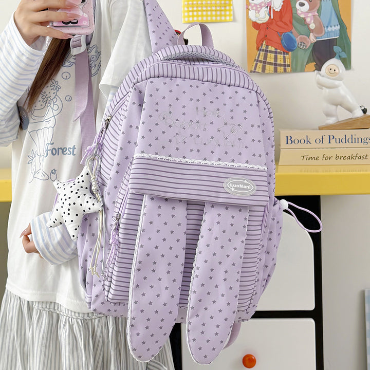 Cute Bunny Ear Patterned Backpack Kalsten