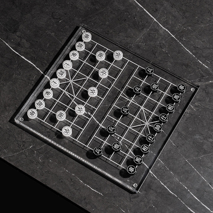 Modern Transparent Board Game Set