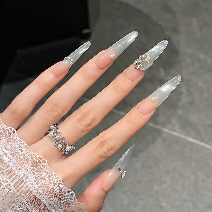 Luxury Crystal-Studded Press-On Nail Extensions Kalsten