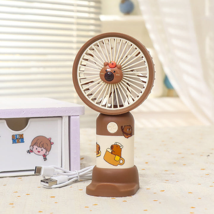 Women's Portable USB Desk Fan with Cute Animal Design Kalsten