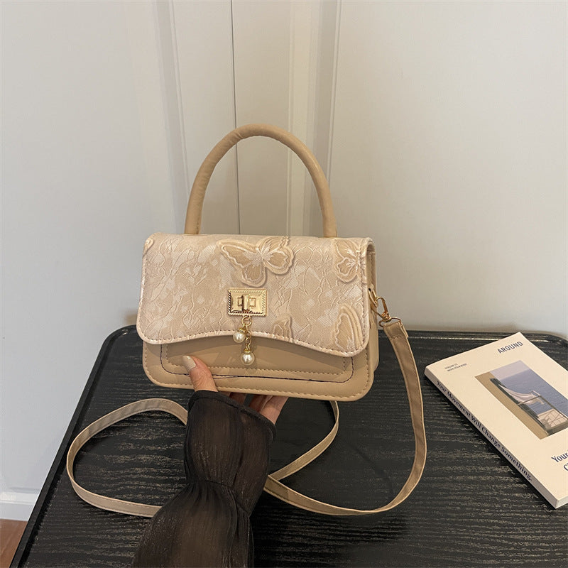 Elegant Floral Patterned Evening Handbag