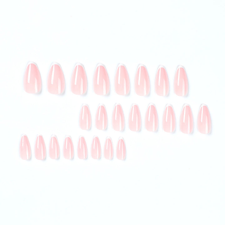 Artistic Stiletto Nails with Elegant French Tip Design Kalsten