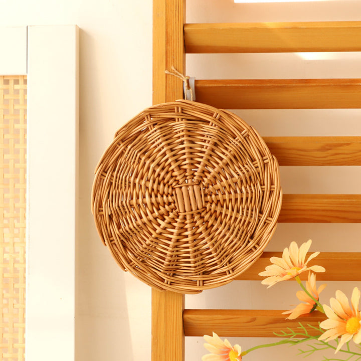 Decorative Wall Plate Made of Woven Rattan Kalsten