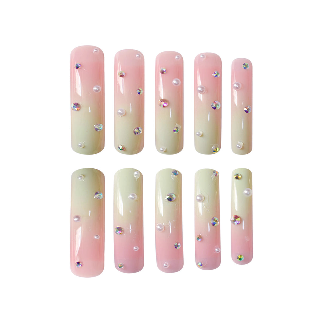 Artistic Long-Length Press-On Nail Art Kalsten