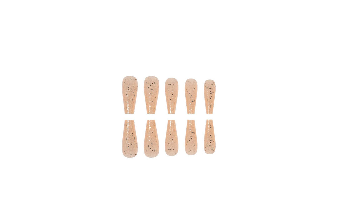 Glittering Long Stiletto Nail Extensions Kalsten