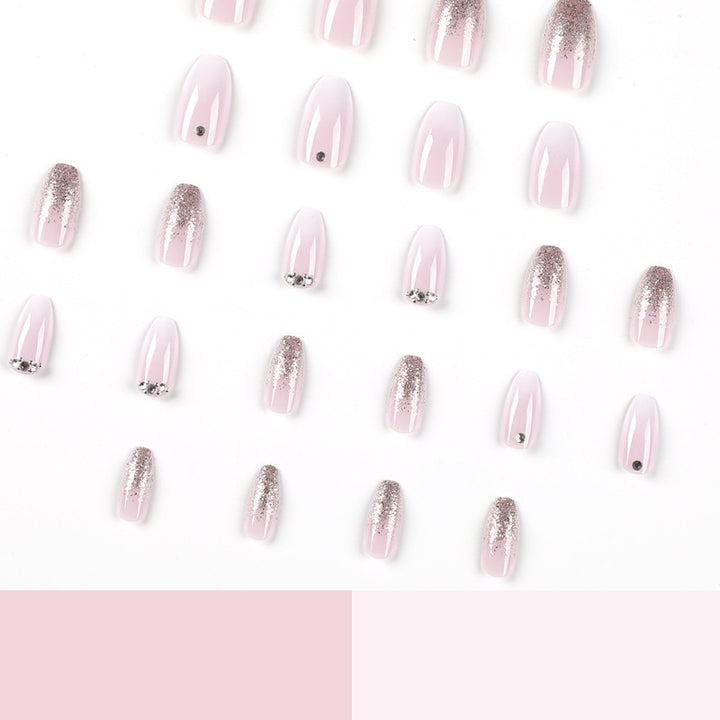 Elegant Glitter Ombre Acrylic Nail Enhancements Kalsten