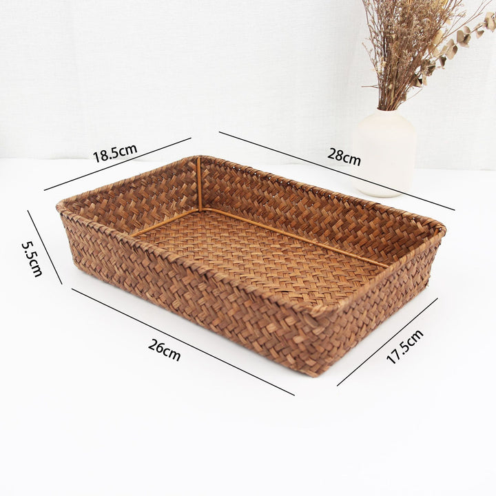 Woven Rectangular Storage Basket