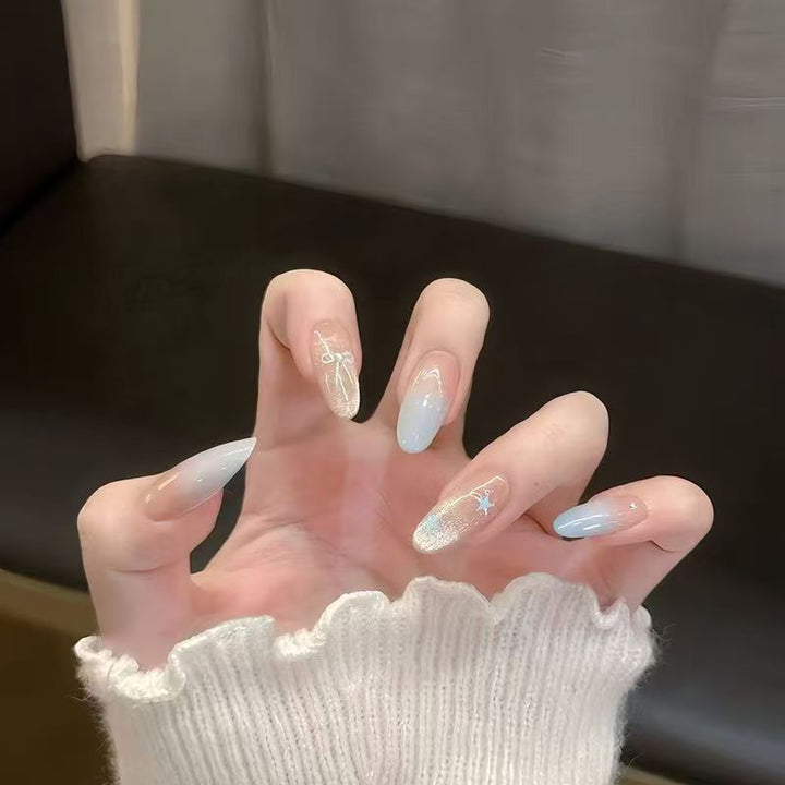 Artificial nails with elegant ombre look Kalsten