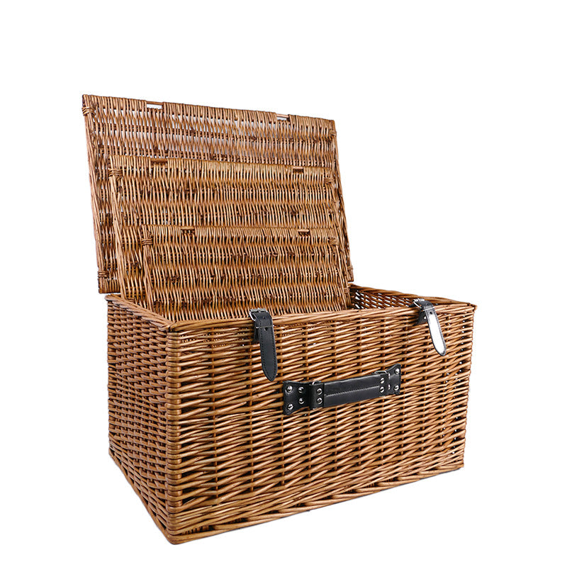 Ladies Stylish Willow Basket with Sturdy Lid Kalsten