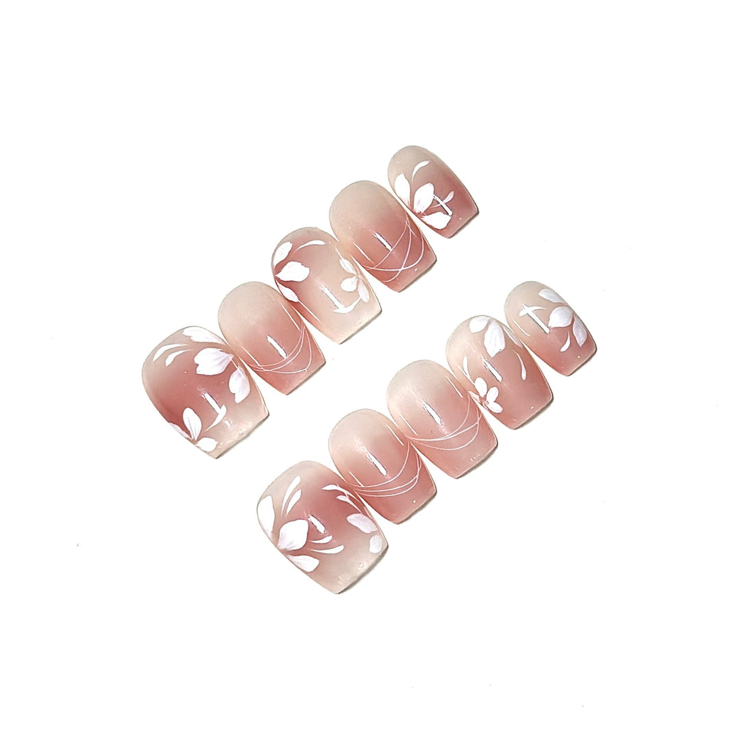Artistic Floral Design Press-On Nails  1791773657