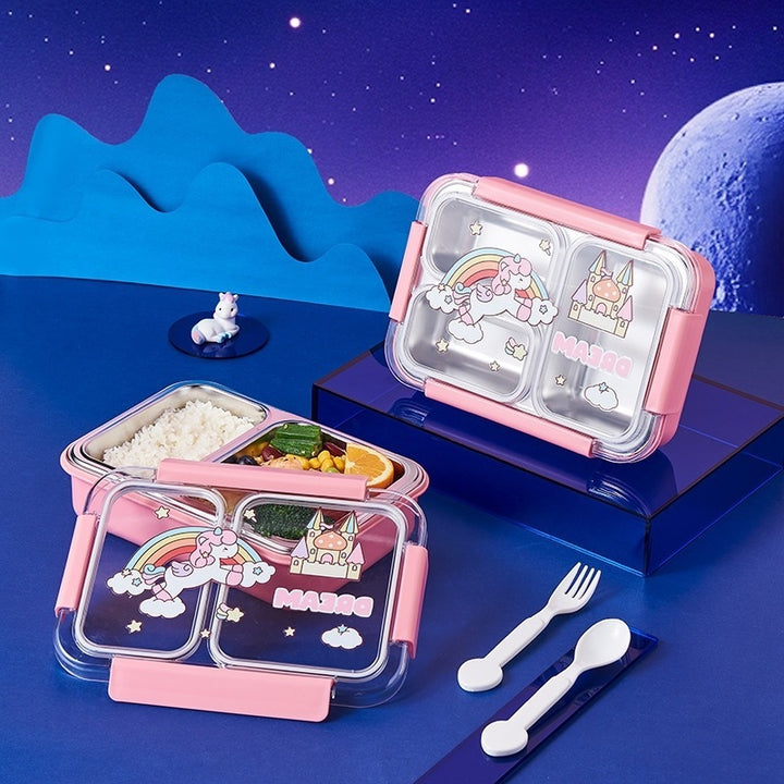 Fun-Themed Multi-Section Lunch Box
