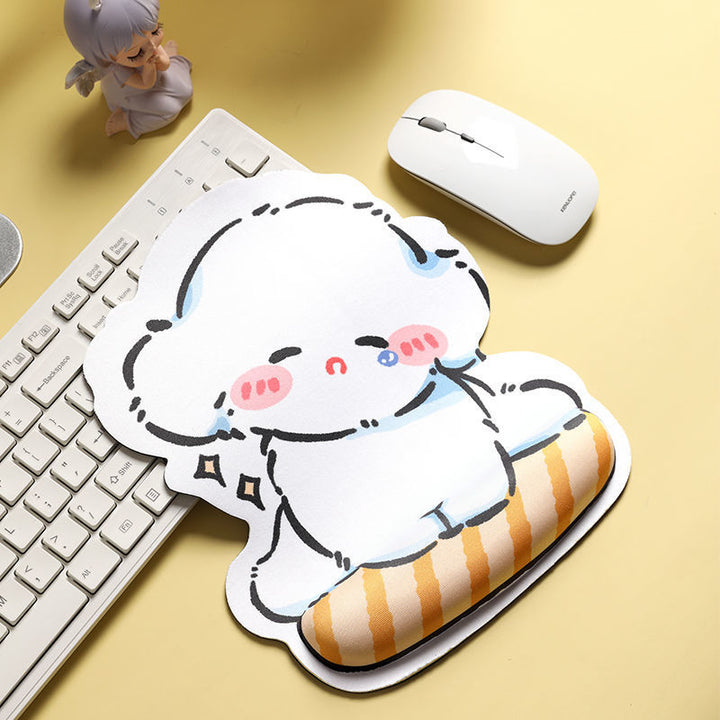Playful Character-Themed Wrist Support Mouse Pad