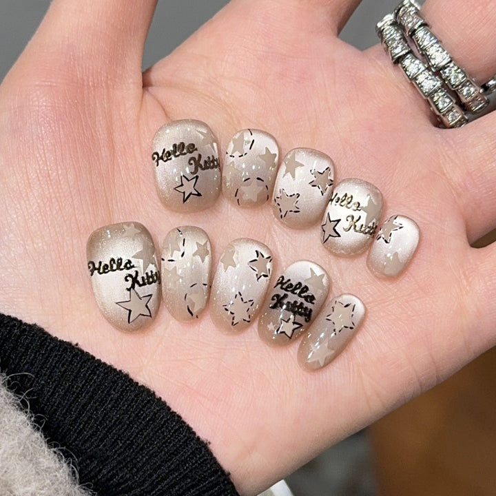 Artificial nail tips with Hello Kitty design Kalsten