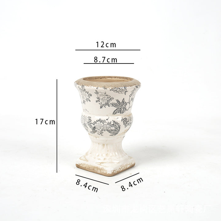 Floral Ceramic Planter Kalsten