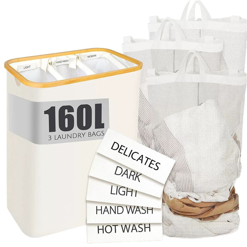 Laundry basket with compartments Kalsten