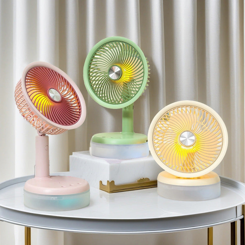 Women's Mini Table Fan with LED Lighting Kalsten