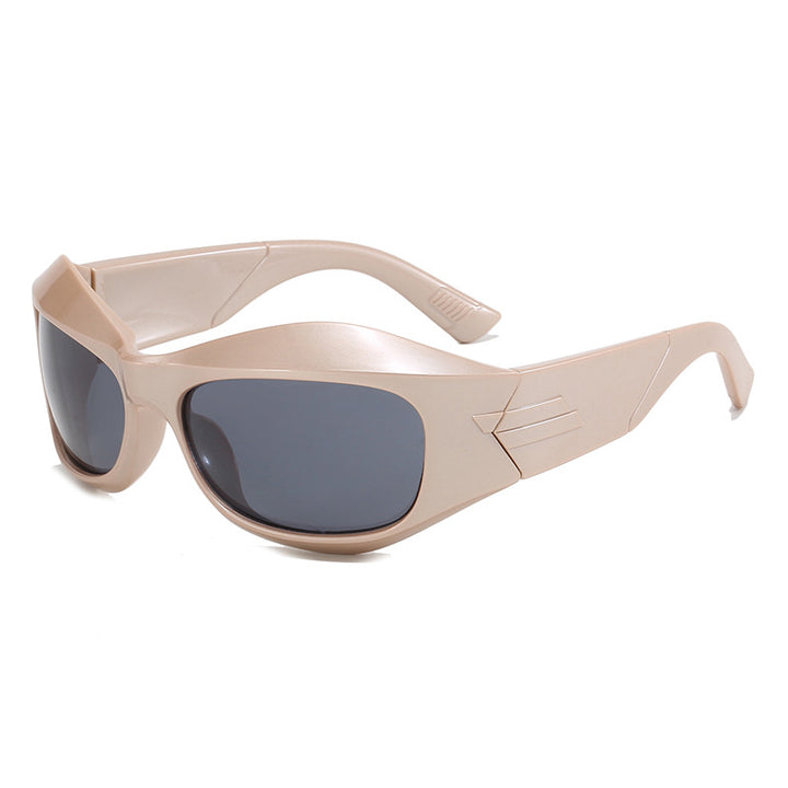 Women Retro Sunglasses in trendy Shield design Kalsten