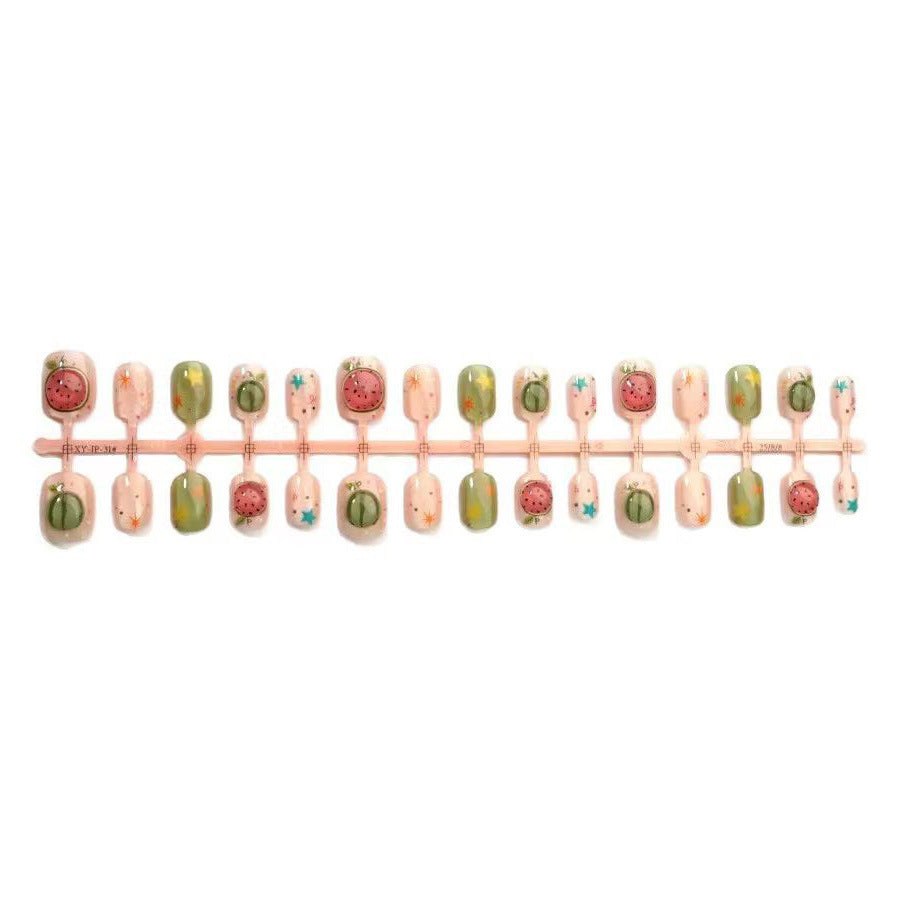 Artistic Fruit-Inspired Press-On Nail Art Set Kalsten