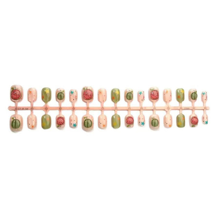 Artistic Fruit-Inspired Press-On Nail Art Set Kalsten