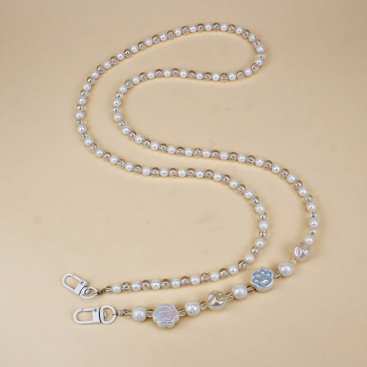 Elegant Pearl and Silver Necklace Kalsten