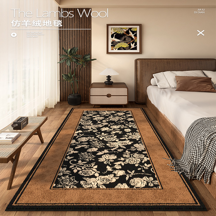 Floral Print Runner Rug