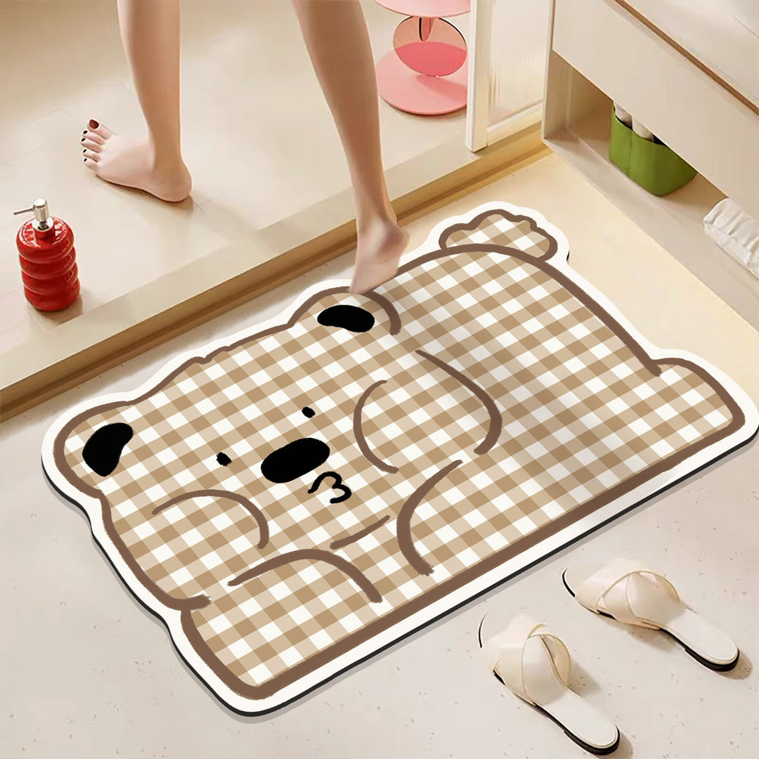 Playful Hamburger-Themed Bath Mat Kalsten