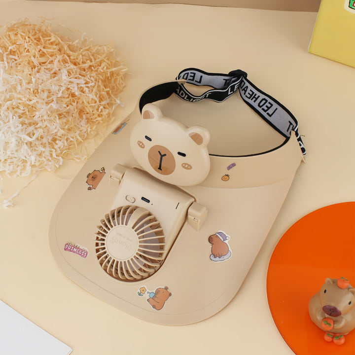 Women's Portable Neck Fan with Cute Bear Design Kalsten