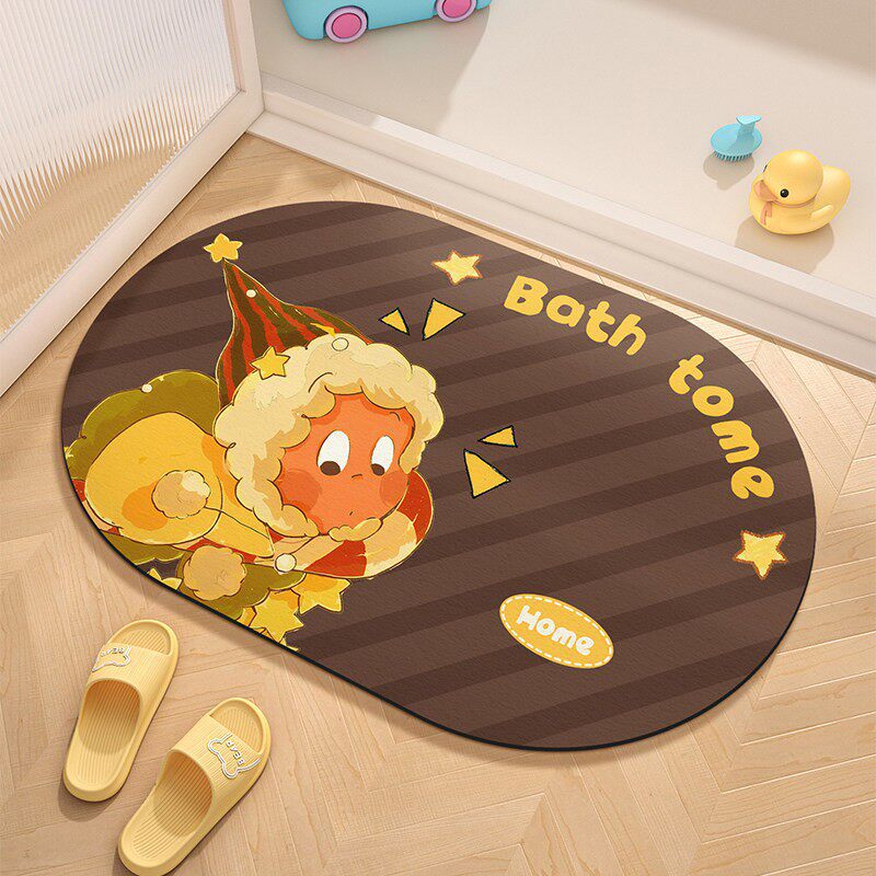 Cute Cartoon Character Welcome Mat