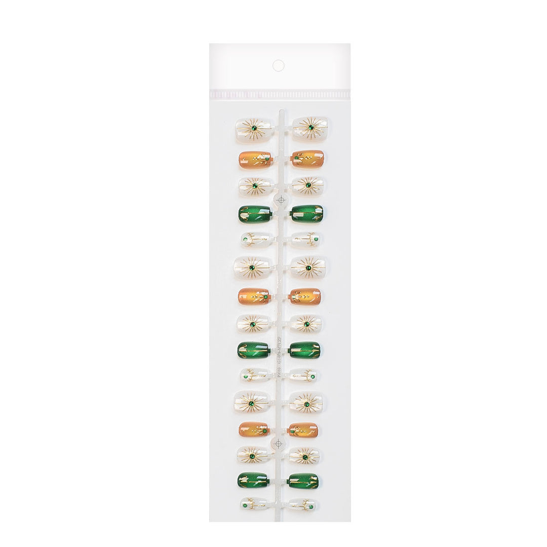 Elegant Floral Design Press-On Nails Kalsten