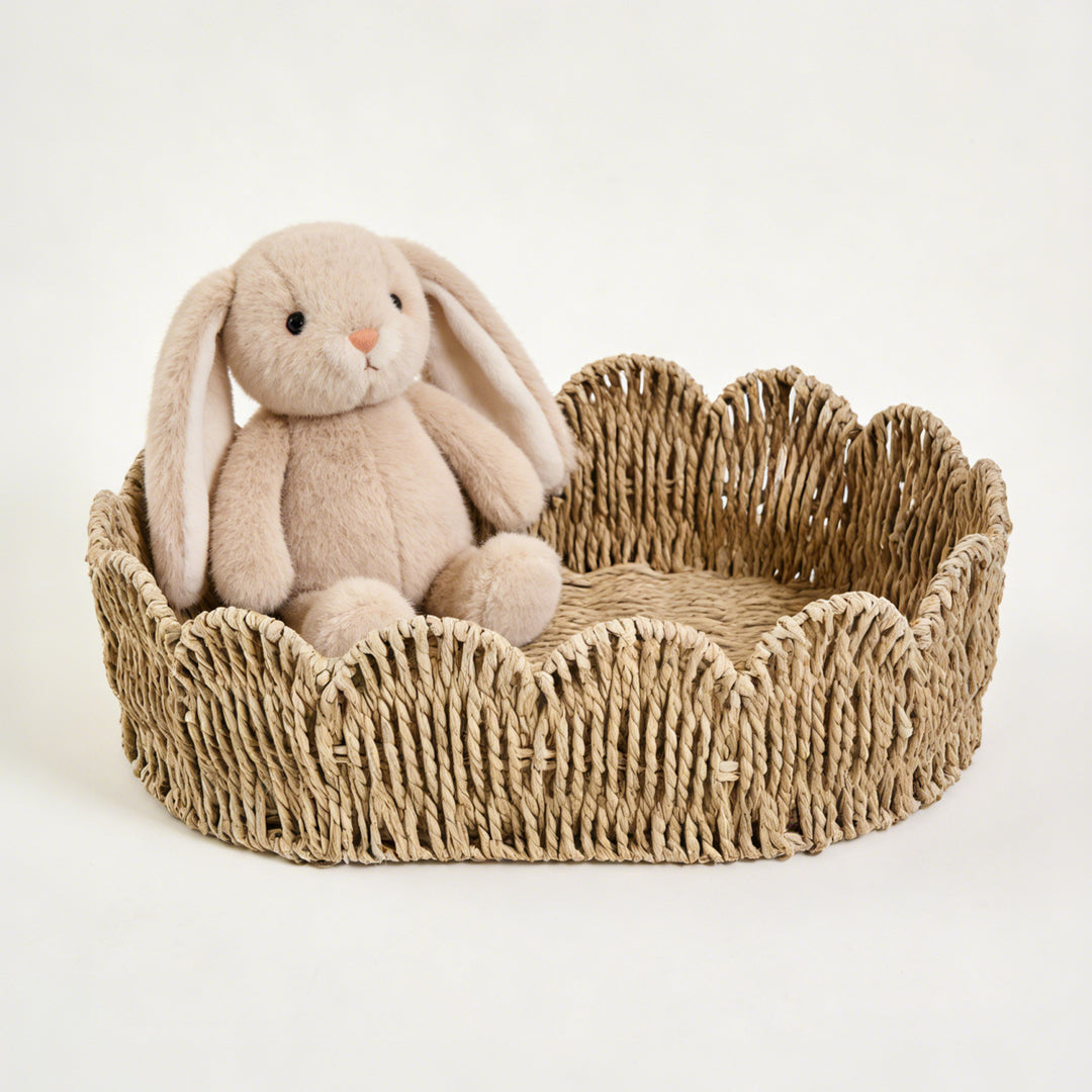 Decorative storage basket with wave edge Kalsten
