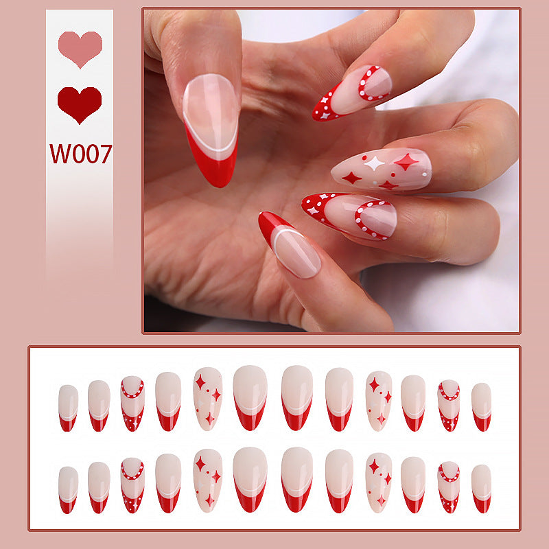 Artful Nail Tips with Heart Design Kalsten