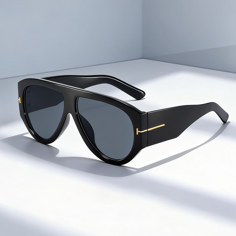 Fashion-Forward Oversized Shield Sunglasses Kalsten